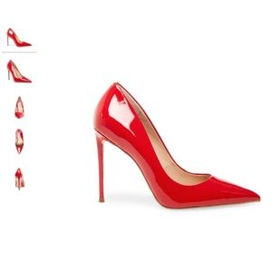 Steve Madden Vala Patent Red Heels 7M